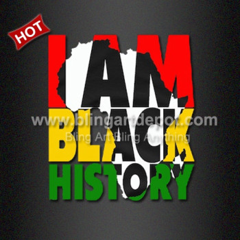 Factory Sale White Ink Plastisol Transfer I am Black History Vinyl Ion ons